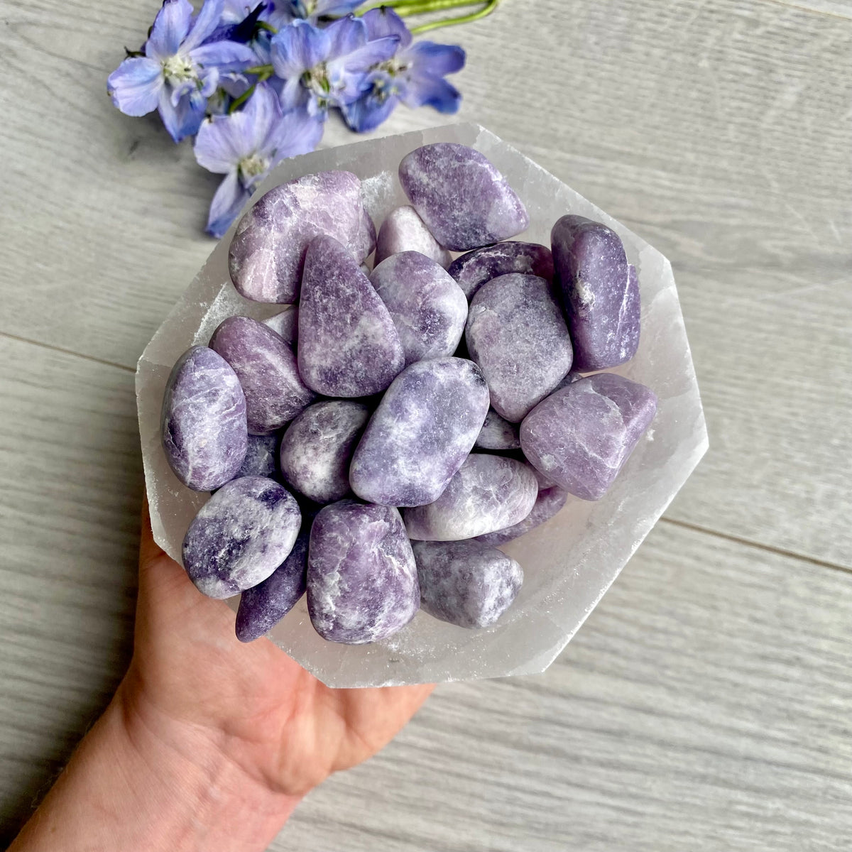 Lepidolite Large Tumbled Pocket Stone Crystal – Wholehearted Crystal Creations