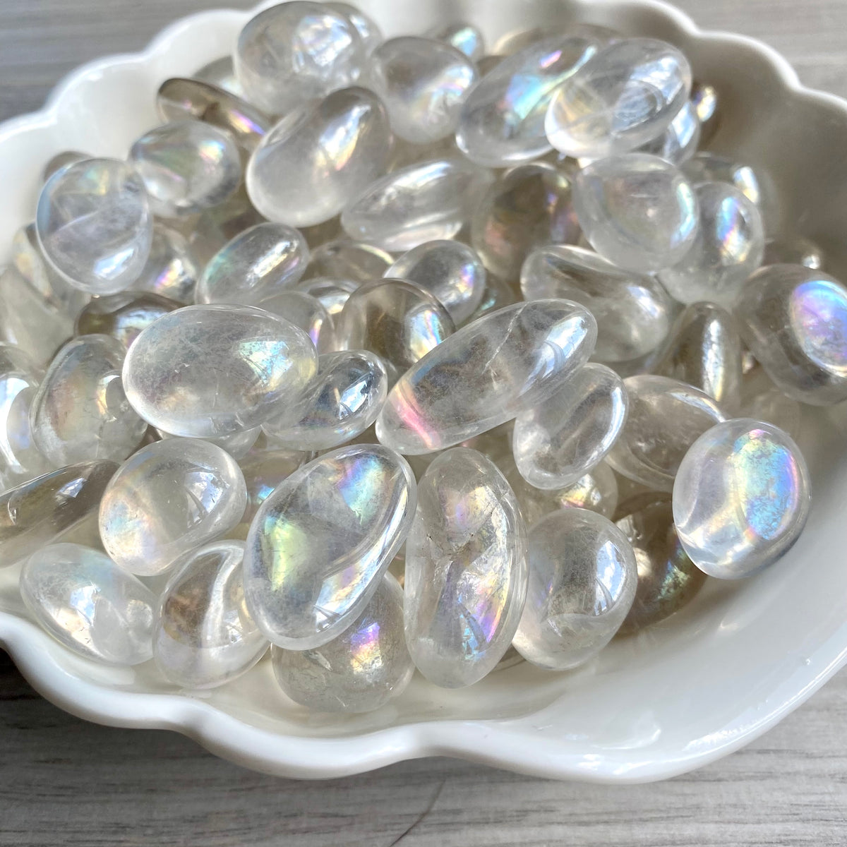 Angel Aura Tumbled Pocket Stone Specimen – Wholehearted Crystal Creations