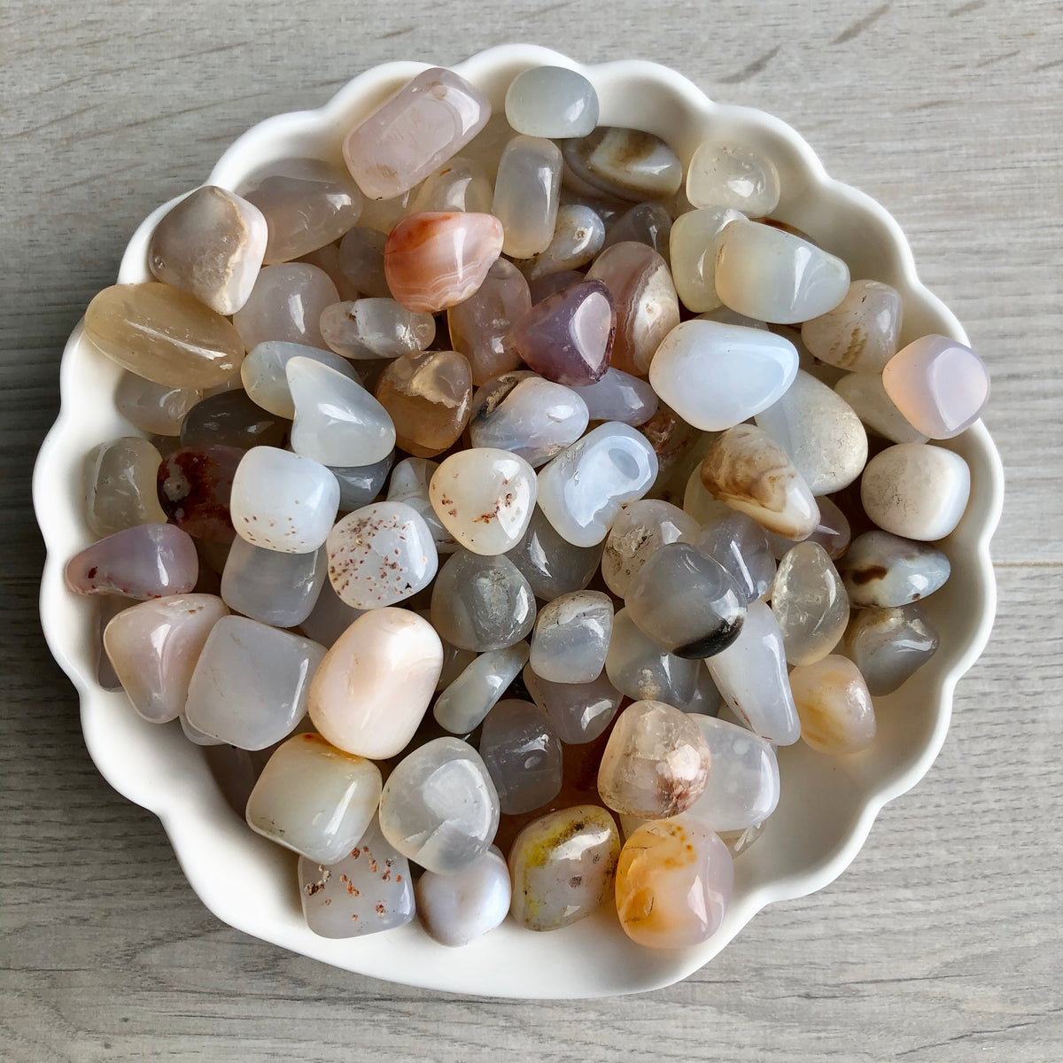 Agate Tumbled Pocket Stone Crystal Specimen – Wholehearted Crystal Creations