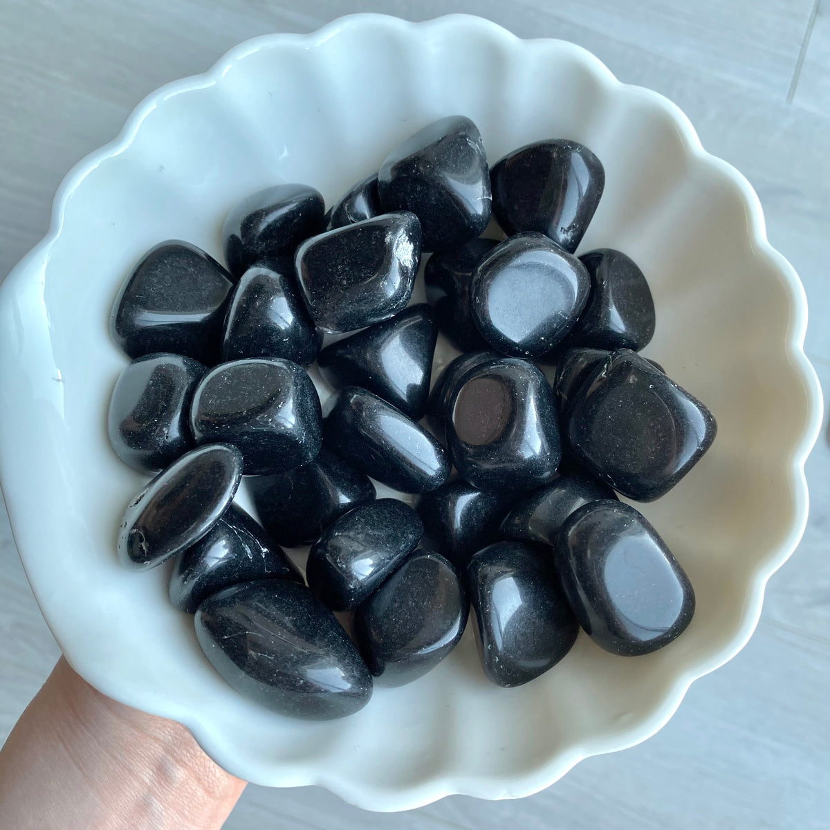 Black Obsidian Medium Tumbled Pocket Stone – Wholehearted Crystal Creations