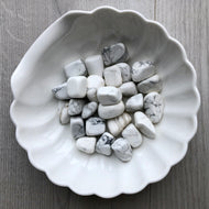 Howlite Tumbled Pocket Stone Crystal Specimen Medium – Wholehearted Crystal Creations