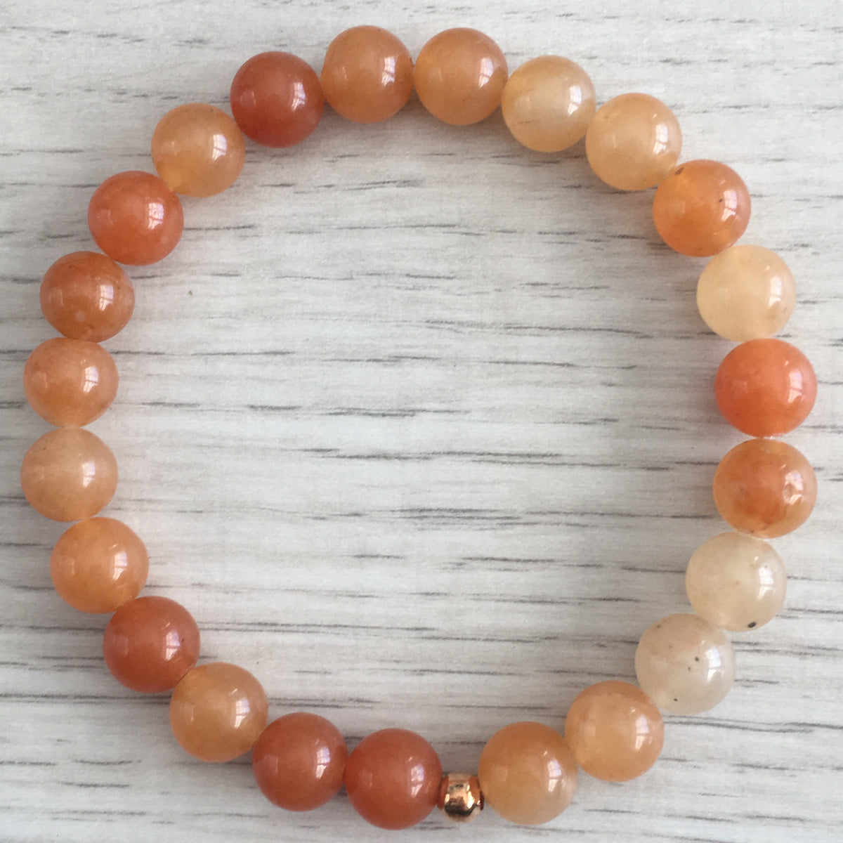 Orange Aventurine Stretch Bracelet – Wholehearted Crystal Creations