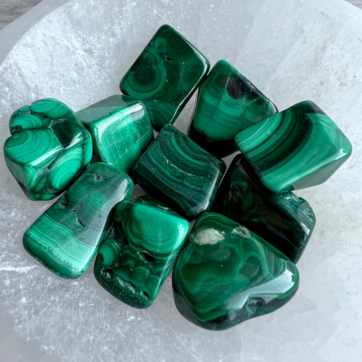 Malachite Small Tumbled Pocket Stone Specimen – Wholehearted Crystal Creations