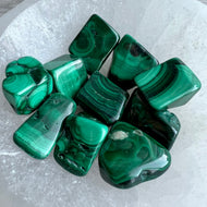Malachite Small Tumbled Pocket Stone Specimen – Wholehearted Crystal Creations