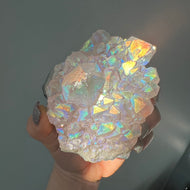Angel Aura Amethyst Cluster Crystal Specimen – Wholehearted Crystal Creations