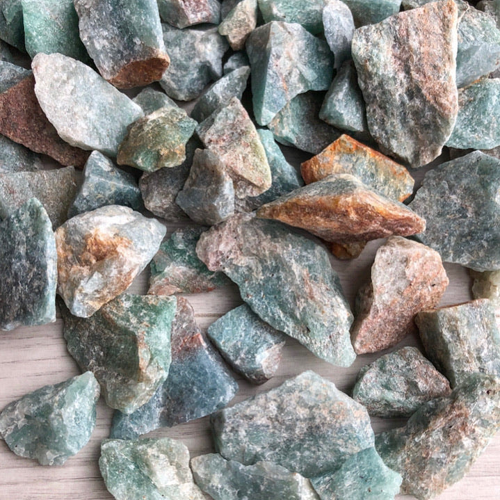 Green Aventurine (raw) pocket stone crystal specimen
