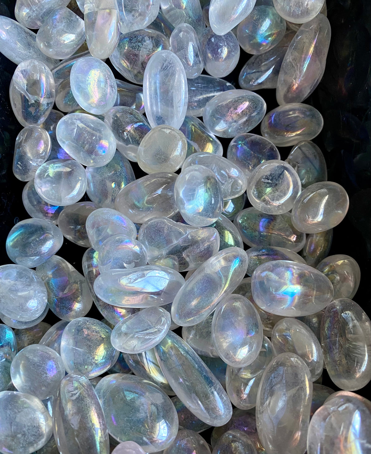 Angel Aura Tumbled Pocket Stone Specimen – Wholehearted Crystal Creations