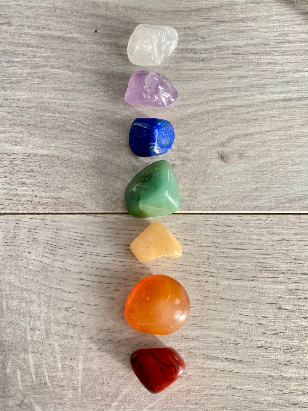7 Chakra Healing Crystal Specimen Tumble Set – Wholehearted Crystal Creations