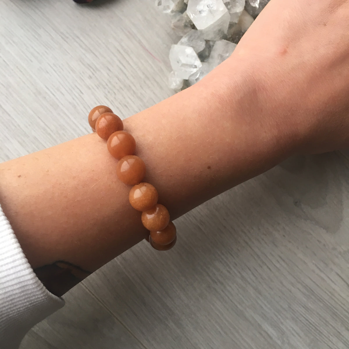Orange Aventurine Stretch Bracelet 10mm – Wholehearted Crystal Creations