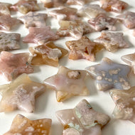 Flower Agate Star Carving Crystal Specimen – Wholehearted Crystal Creations