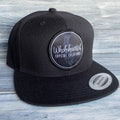 Wholehearted Black Flatbill Snapback Hat – Wholehearted Crystal Creations