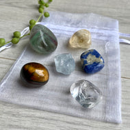 Concentration Focus Pocket Stone Crystal Set – Wholehearted Crystal Creations