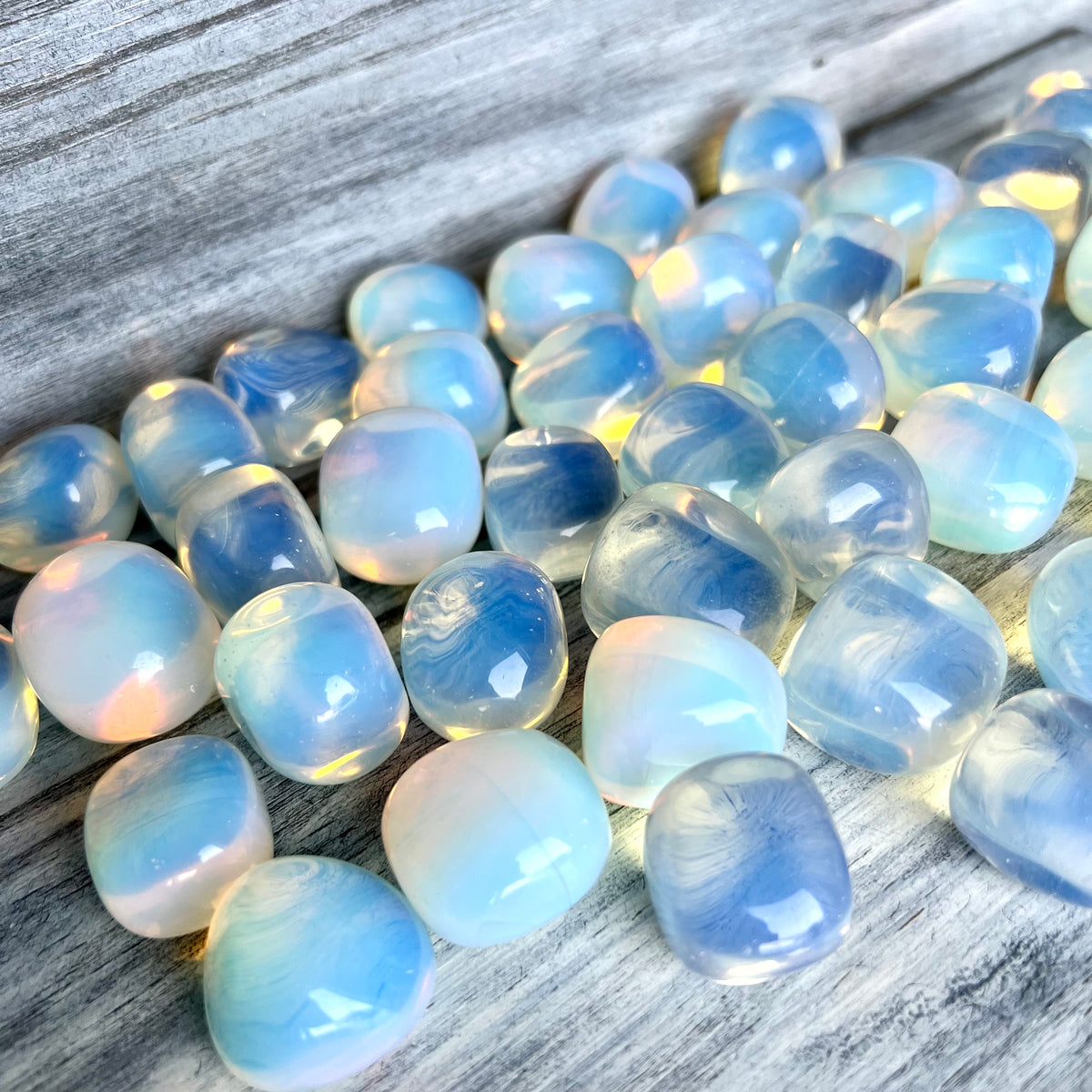 Opalite Large Tumbled Pocket Stone Crystal Specimen – Wholehearted Crystal Creations