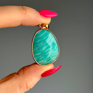 Amazonite Pendant Necklace – Wholehearted Crystal Creations