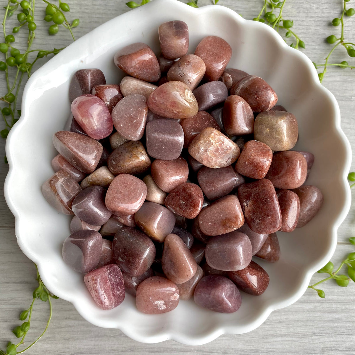Strawberry Quartz Tumbled Pocket Stone Specimen – Wholehearted Crystal Creations
