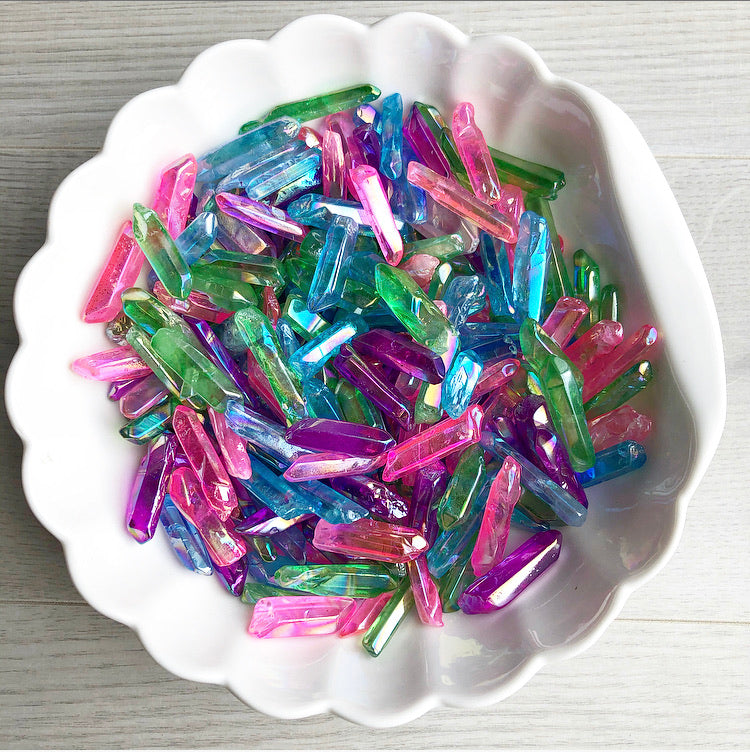 Aura Quartz Pocket Stone Crystal Specimen – Wholehearted Crystal Creations