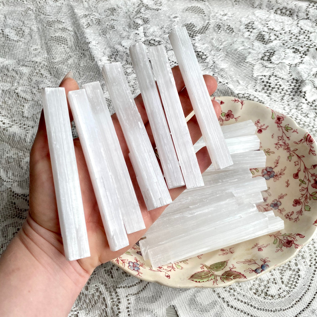 Selenite Satin Spar Wand Crystal Specimen – Wholehearted Crystal Creations