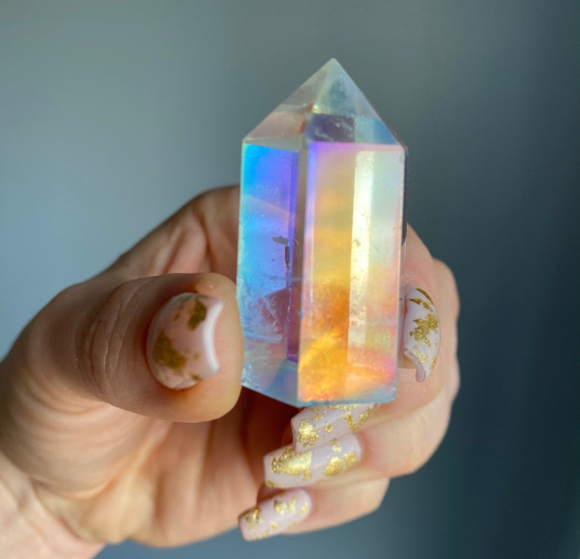 Angel Aura Quartz Tower (obelisk) specimen AAT32