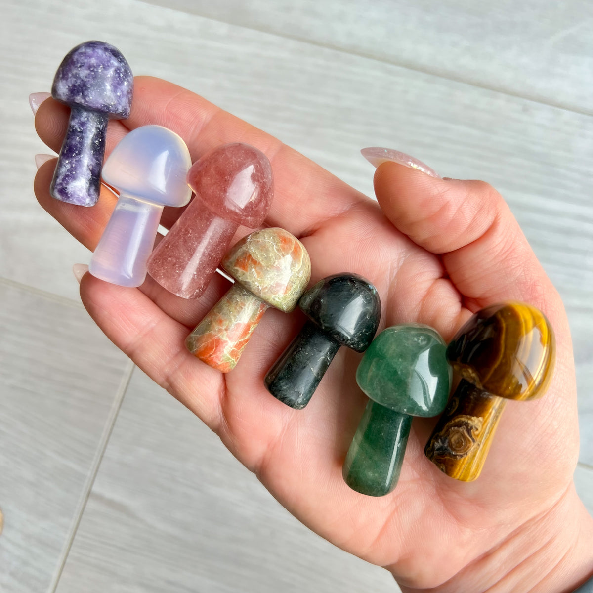 Mystery Mushroom Crystal Carving Specimen – Wholehearted Crystal Creations