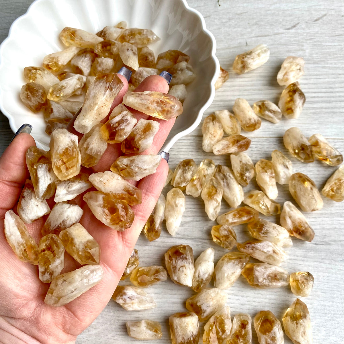 Citrine Medium Rough Point Pocket Specimen – Wholehearted Crystal Creations