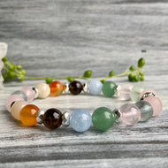 Fertility & Pregnancy Support Intention Bracelet with Silver Hematite Spacers – Wholehearted Crystal Creations