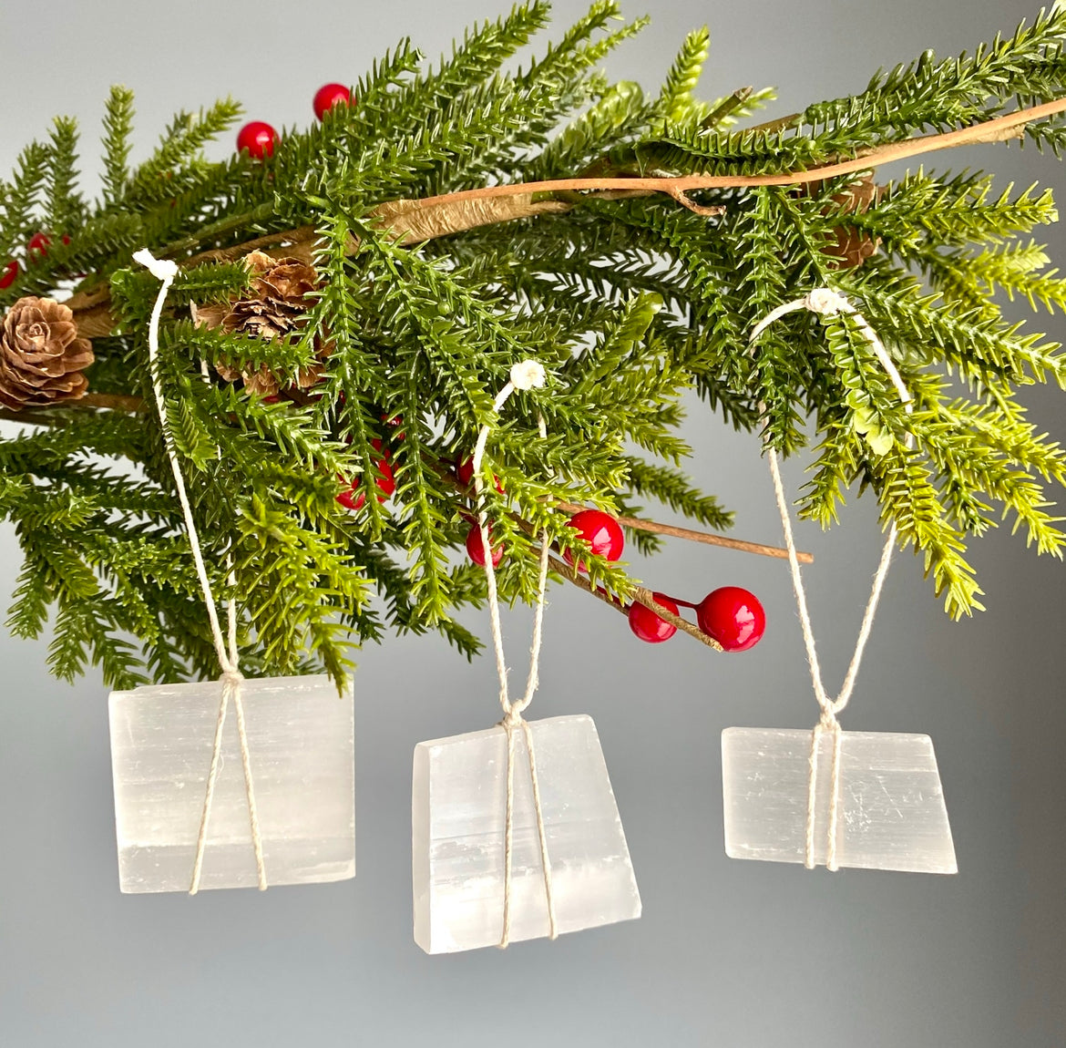 Selenite Tree Hanger Ornament – Wholehearted Crystal Creations
