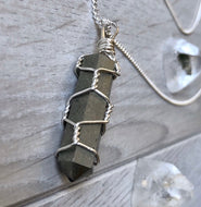 Pyrite Wire Wrapped Necklace – Wholehearted Crystal Creations
