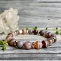 Botswana Agate Rose Gold Hematite Stretch Bracelet – Wholehearted Crystal Creations