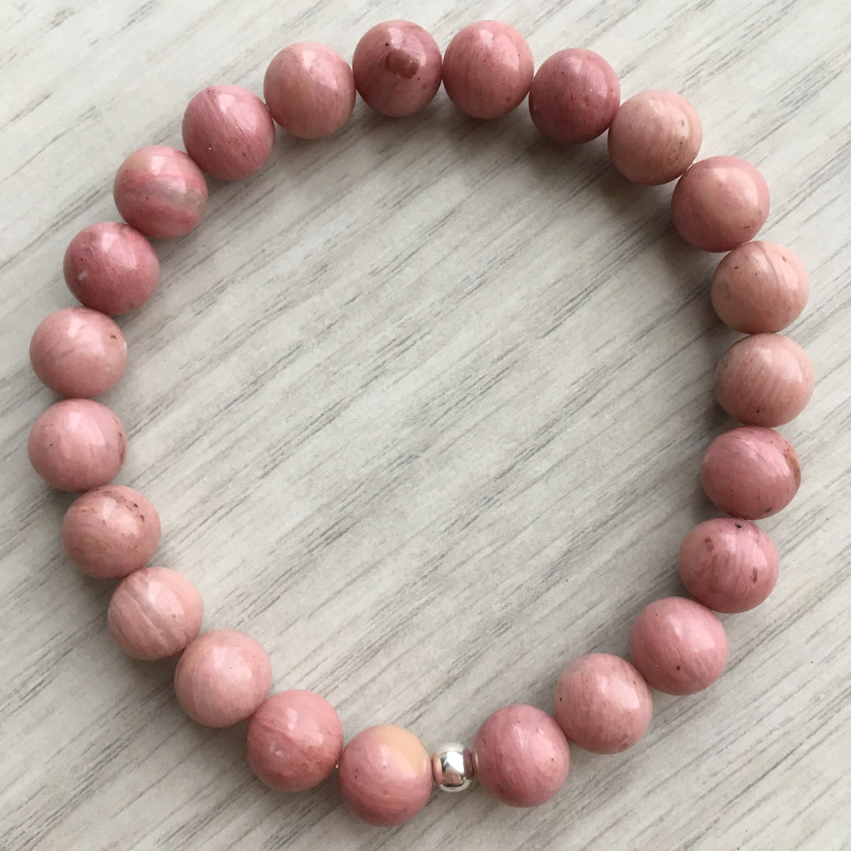 Rhodonite Stretch Bracelet – Wholehearted Crystal Creations