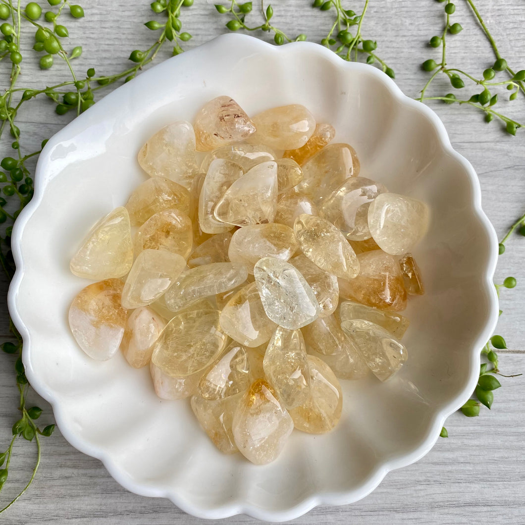Citrine Tumbled Pocket Stone Crystal Specimen ($4-$5)