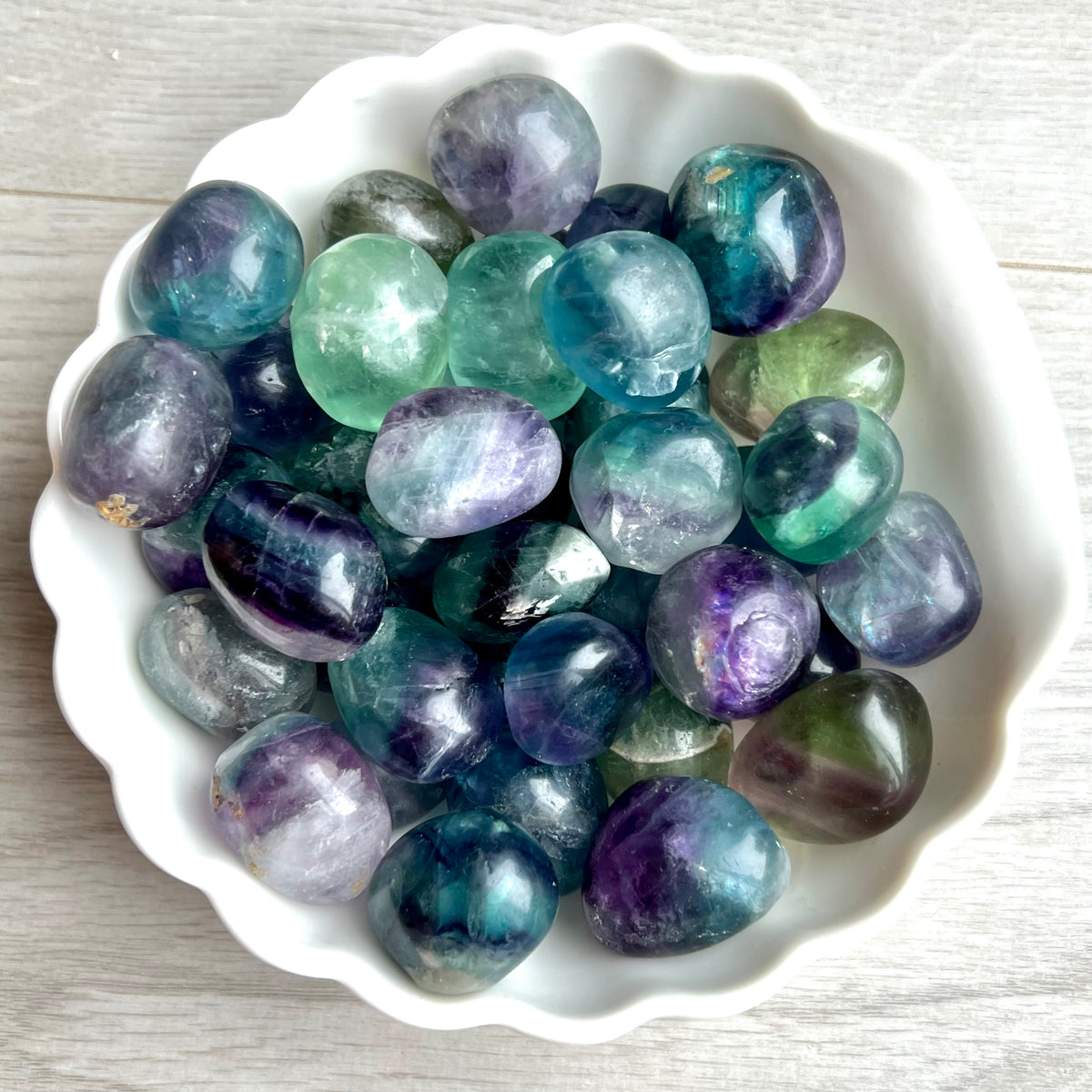 Rainbow Fluorite Large Tumbled Pocket Stone Crystal Specimen – Wholehearted Crystal Creations