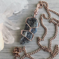 Kyanite Wire Wrapped Necklace – Wholehearted Crystal Creations