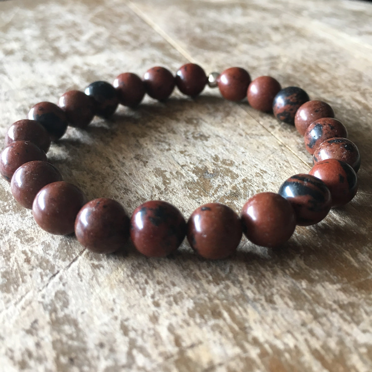 Mahogany Obsidian Stretch Bracelet – Wholehearted Crystal Creations