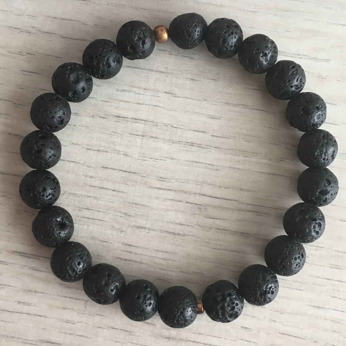 Lava Stone Diffuser Stretch Bracelet – Wholehearted Crystal Creations