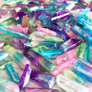 Aura Quartz Pocket Stone Specimen – Wholehearted Crystal Creations