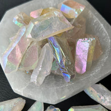 Angel Aura Quartz crystal point pocket stone specimen