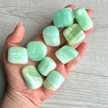 Green (pistachio) Calcite Tumbled Crystal Specimen (LG)