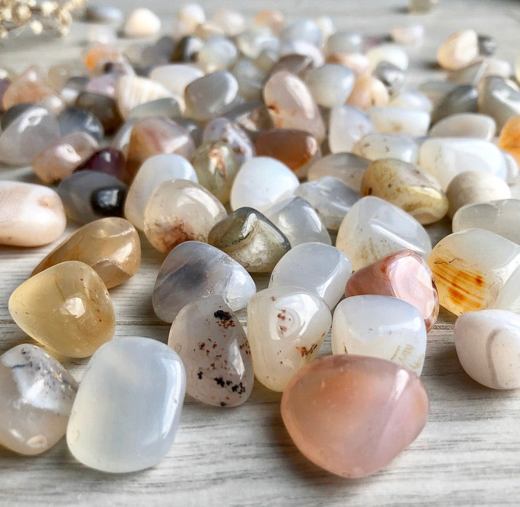 Agate Tumbled Pocket Stone Crystal Specimen – Wholehearted Crystal Creations
