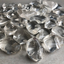 Clear quartz pocket stone (tumbles) crystal specimen (sm)