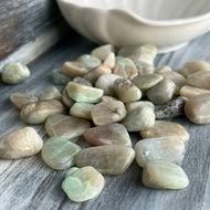 Green Moonstone Tumbled Pocket Stone Specimen – Wholehearted Crystal Creations