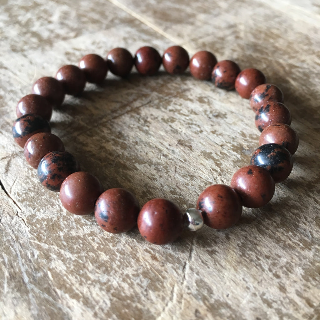 Mahogany Obsidian Stretch Bracelet – Wholehearted Crystal Creations