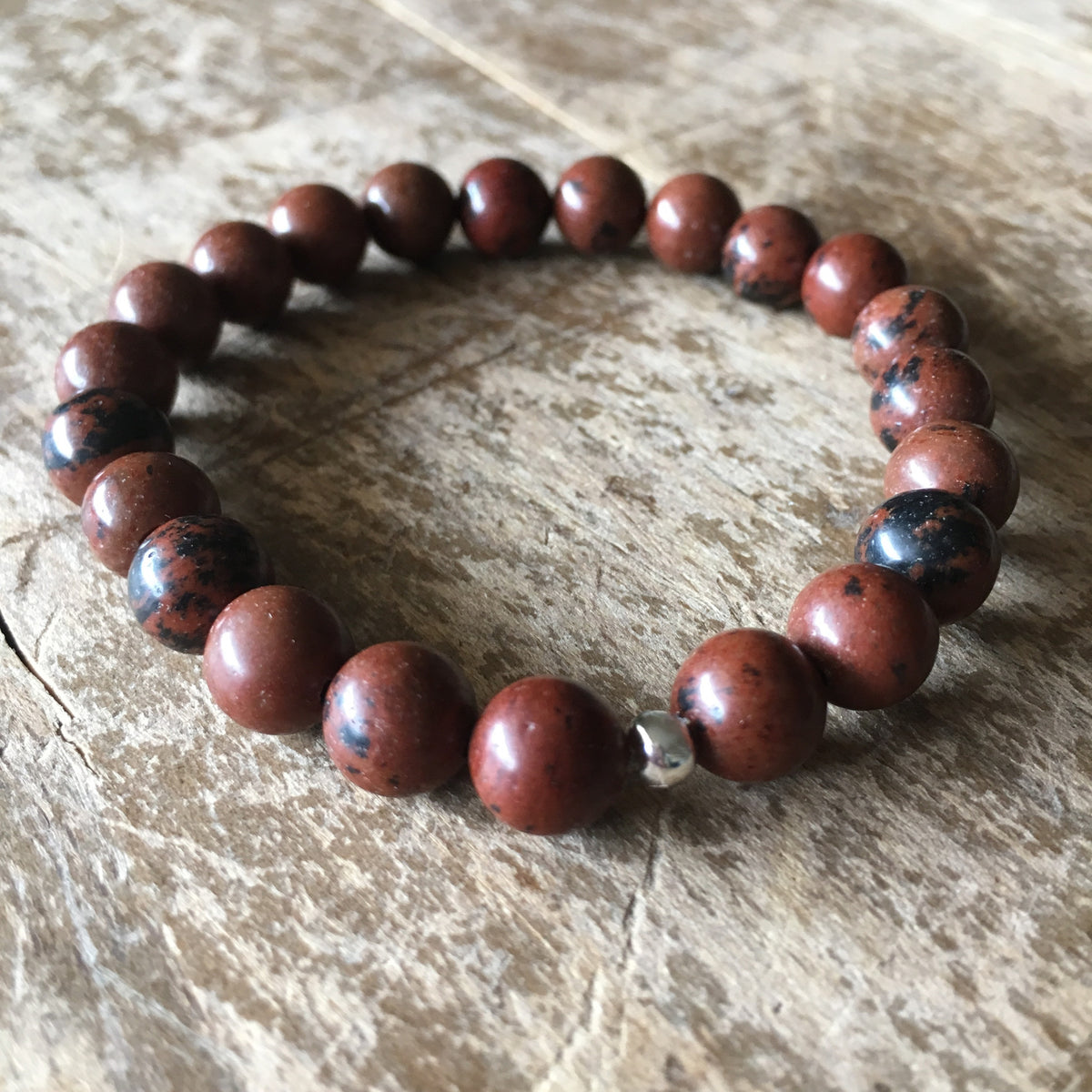Mahogany Obsidian Stretch Bracelet – Wholehearted Crystal Creations