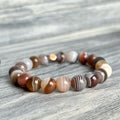 Botswana Agate Hematite Stretch Bracelet – Wholehearted Crystal Creations