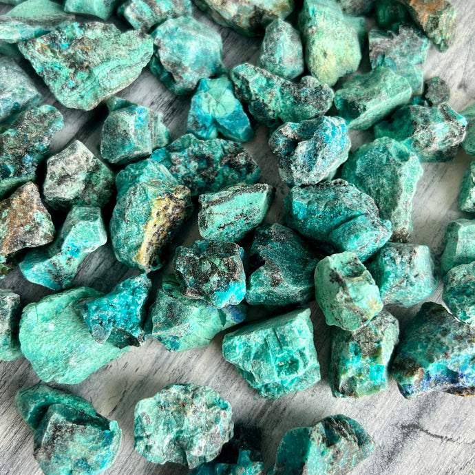 Chrysocolla Cuprite Rough Pocket Stones (med)