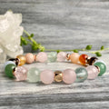 Fertility & Pregnancy Support Intention Bracelet with Rose Gold Hematite Spacers – Wholehearted Crystal Creations