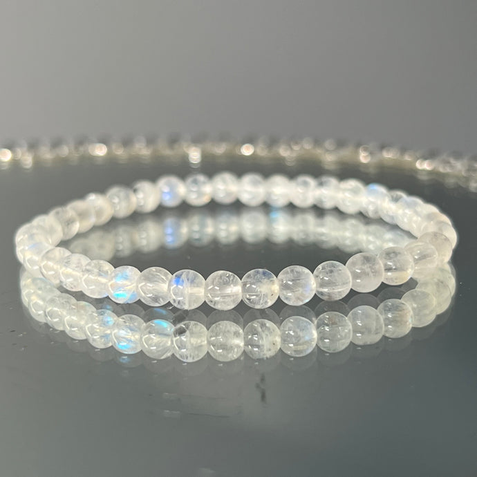 Rainbow Moonstone 5mm Stretch Bracelet