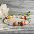 Fertility & Pregnancy Support Intention Bracelet with Gold Hematite Spacers – Wholehearted Crystal Creations