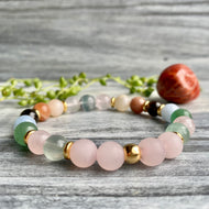 Fertility & Pregnancy Support Intention Bracelet with Gold Hematite Spacers & Carnelian Pocket Stone Specimen – Wholehearted Crystal Creations