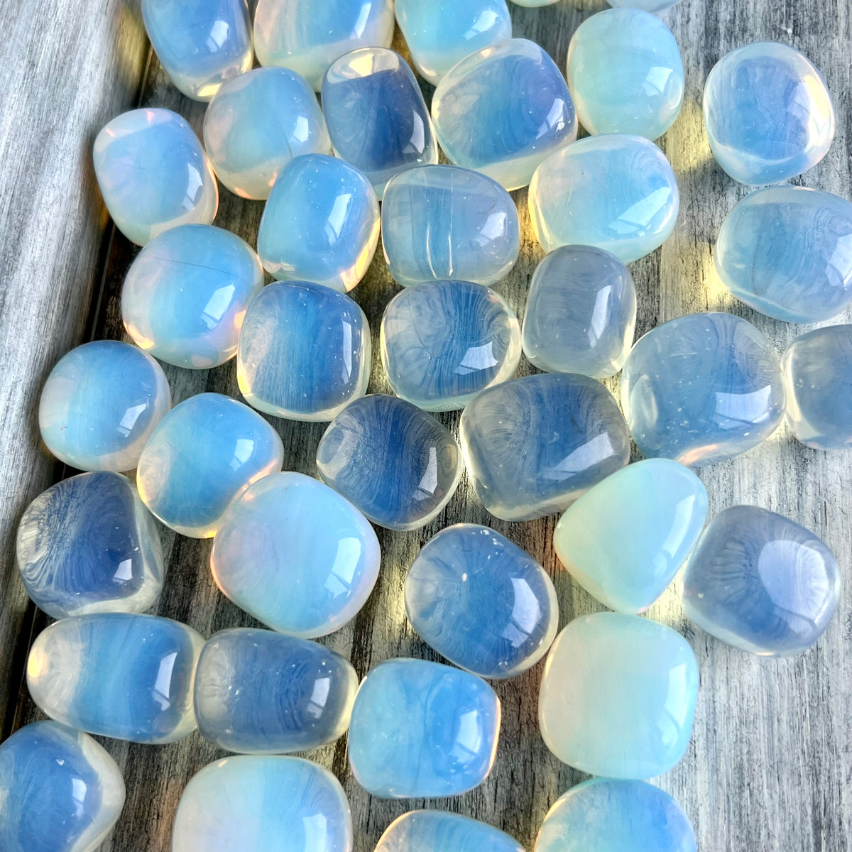 Opalite Large Tumbled Pocket Stone Crystal Specimen – Wholehearted Crystal Creations