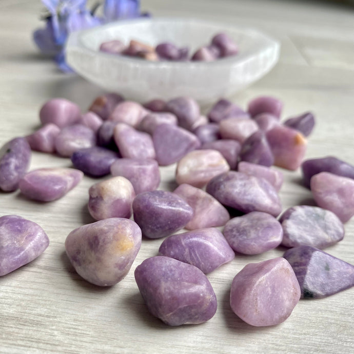 Lepidolite tumbled pocket stone crystal (xs)